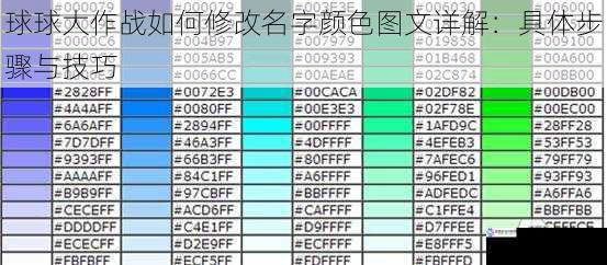 球球大作战如何修改名字颜色图文详解:具体步骤与技巧