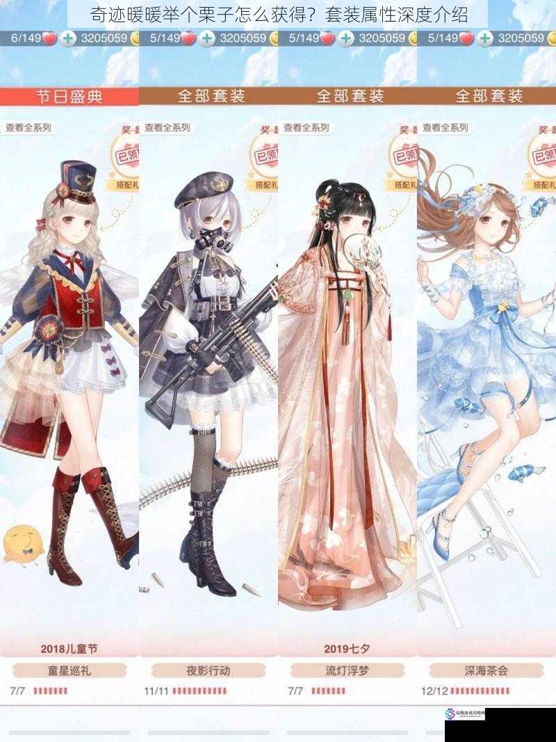 奇迹暖暖举个栗子怎么获得?套装属性深度介绍