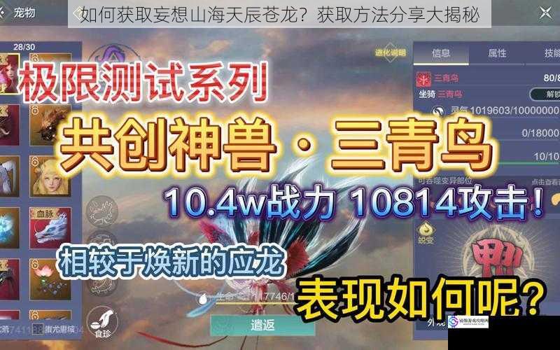 如何获取妄想山海天辰苍龙?获取方法分享大揭秘