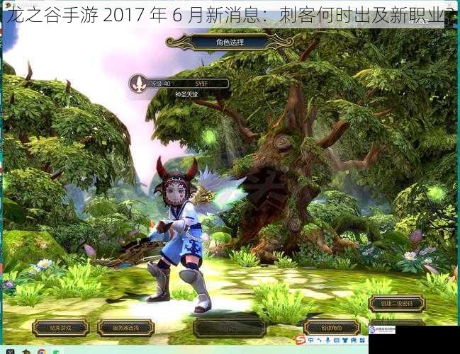 龙之谷手游 2017 年 6 月新消息:刺客何时出及新职业?