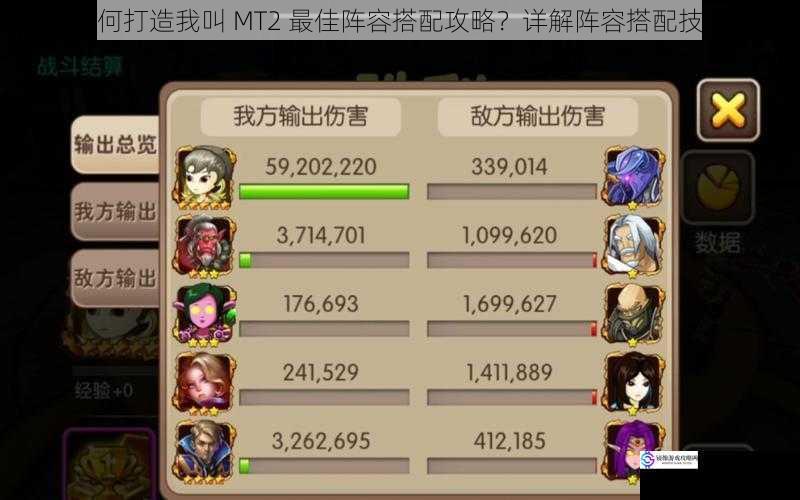 如何打造我叫 MT2 最佳阵容搭配攻略?详解阵容搭配技巧