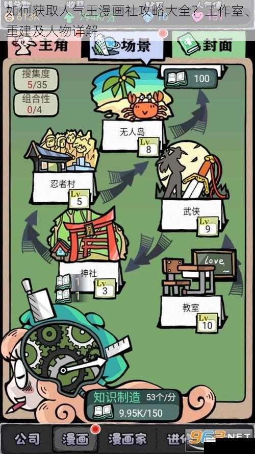 如何获取人气王漫画社攻略大全?工作室、重建及人物详解