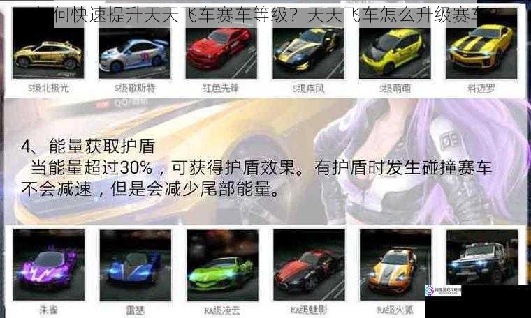 如何快速提升天天飞车赛车等级?天天飞车怎么升级赛车?