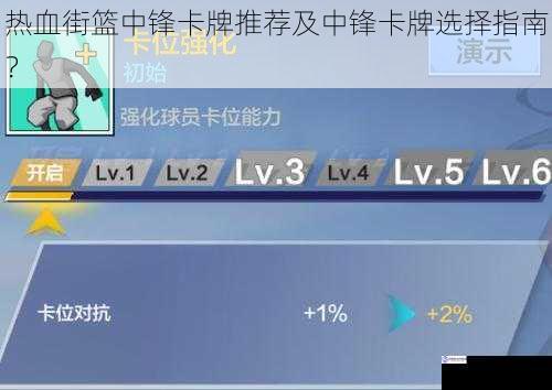 热血街篮中锋卡牌推荐及中锋卡牌选择指南?