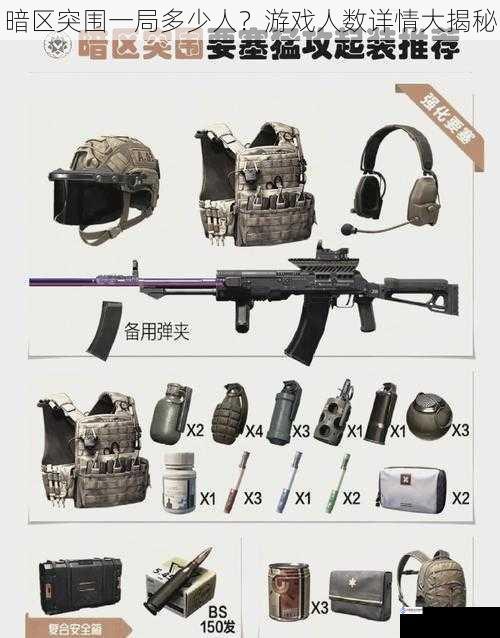 暗区突围一局多少人?游戏人数详情大揭秘