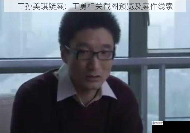 王孙美琪疑案:王勇相关截图预览及案件线索