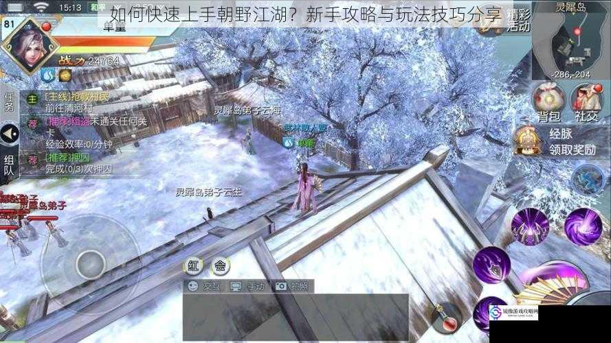 如何快速上手朝野江湖?新手攻略与玩法技巧分享