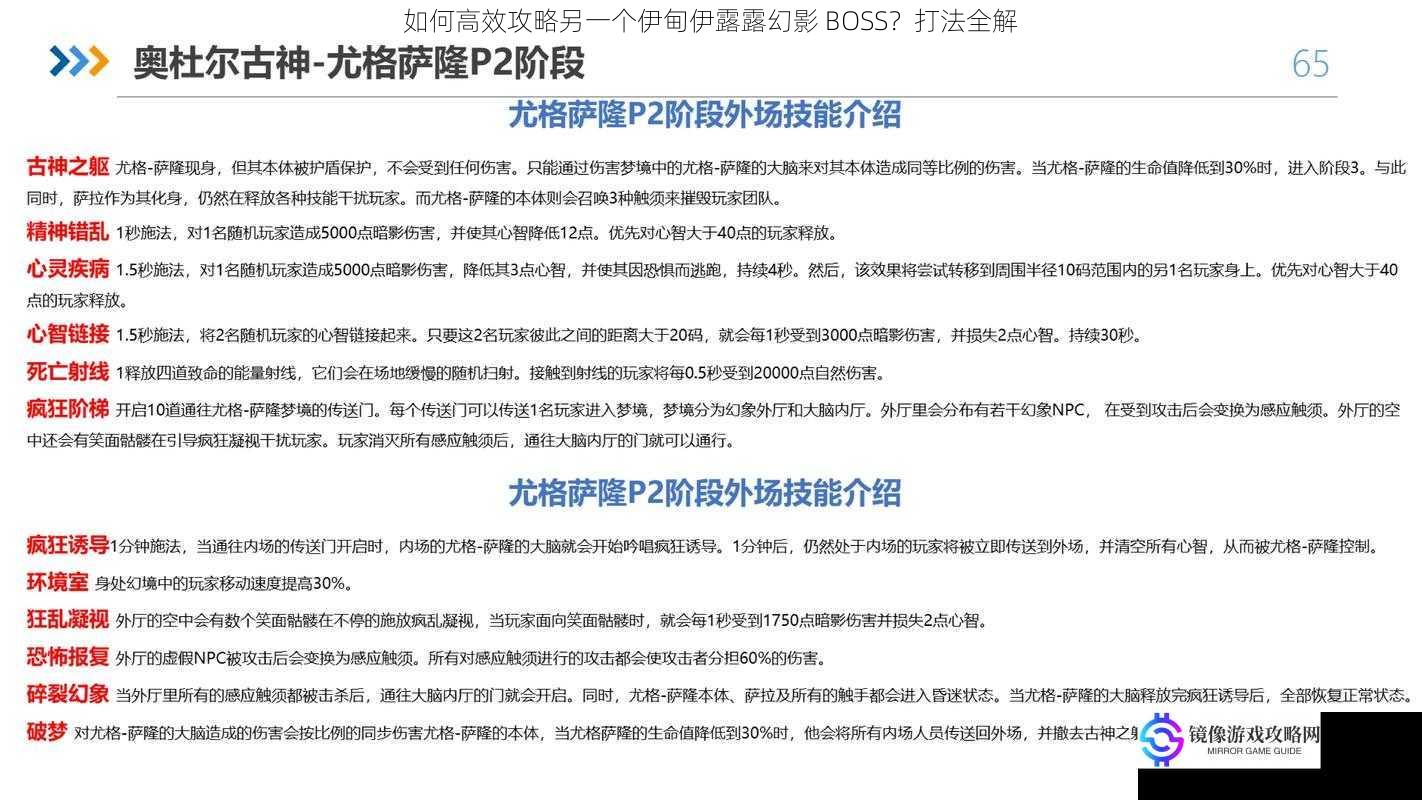 如何高效攻略另一个伊甸伊露露幻影 BOSS?打法全解