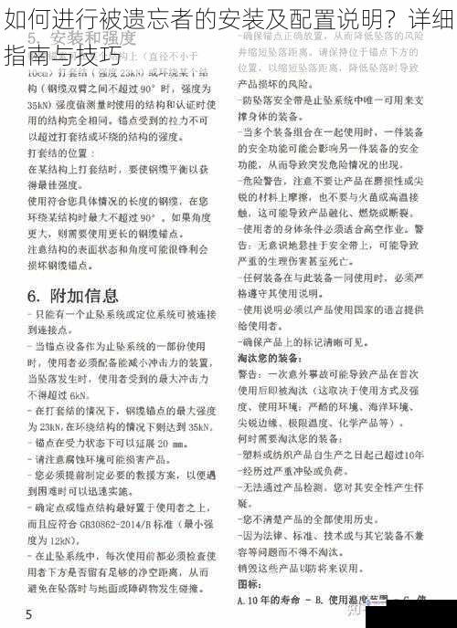 如何进行被遗忘者的安装及配置说明?详细指南与技巧