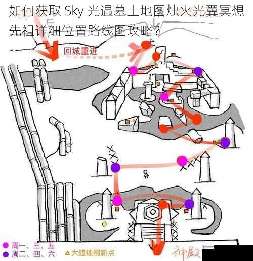 如何获取 Sky 光遇墓土地图烛火光翼冥想先祖详细位置路线图攻略?