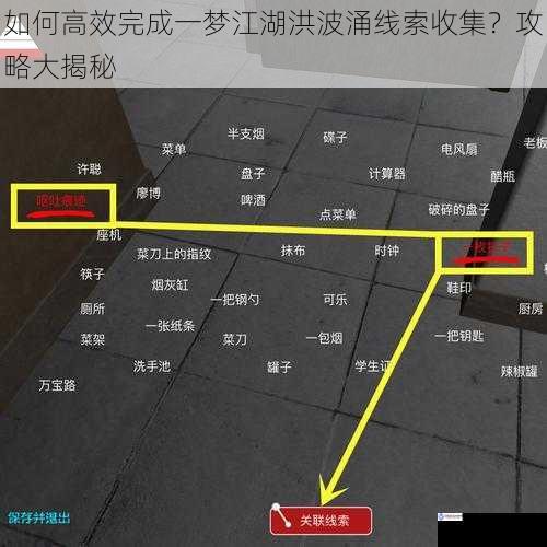 如何高效完成一梦江湖洪波涌线索收集?攻略大揭秘