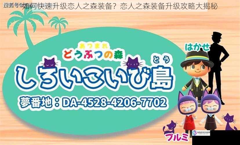 如何快速升级恋人之森装备?恋人之森装备升级攻略大揭秘
