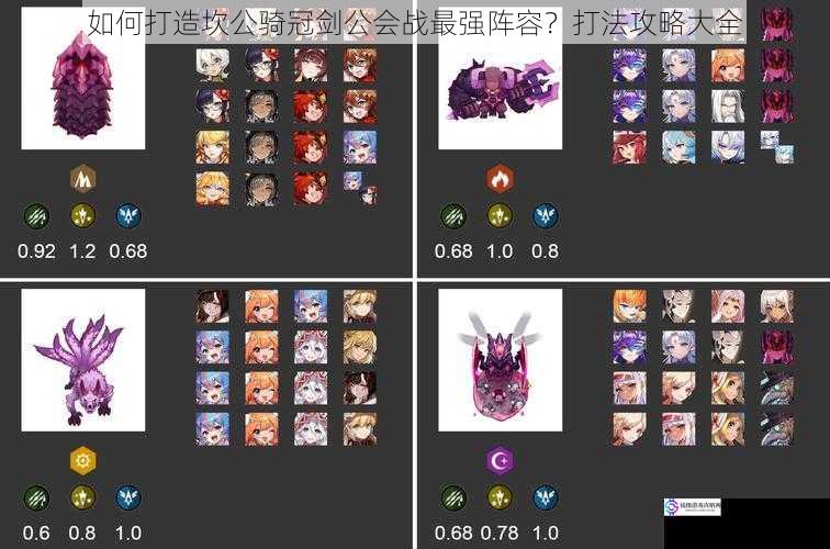 如何打造坎公骑冠剑公会战最强阵容?打法攻略大全