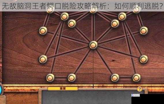 无敌脑洞王者鳄口脱险攻略解析:如何顺利逃脱?