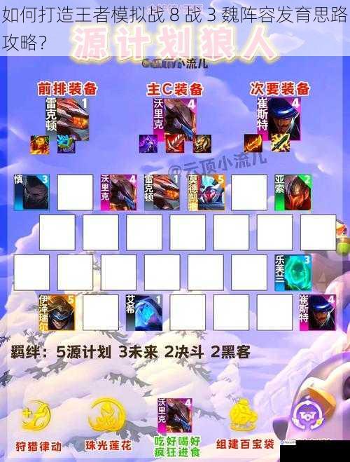 如何打造王者模拟战 8 战 3 魏阵容发育思路攻略?
