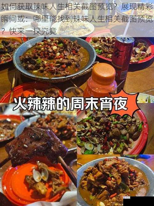如何获取辣味人生相关截图预览?展现精彩瞬间或:哪里能找到辣味人生相关截图预览?快来一探究竟