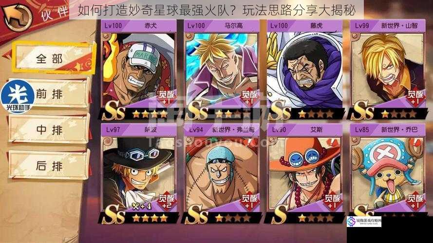 选择合适的火队伙伴