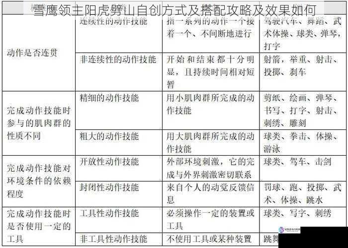 技能特点与施展方式
