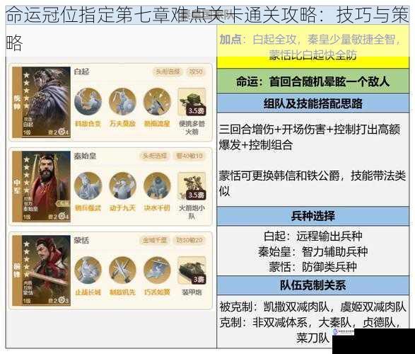 合理搭配队伍