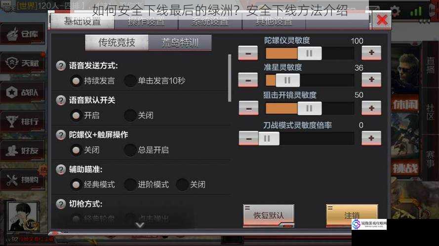 检查游戏内设置