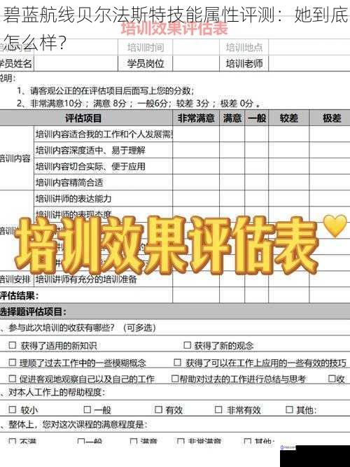 技能效果评测