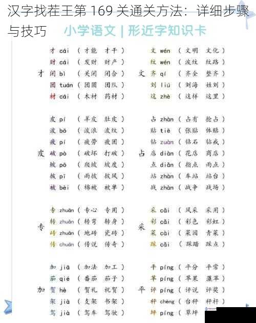 观察字形差异