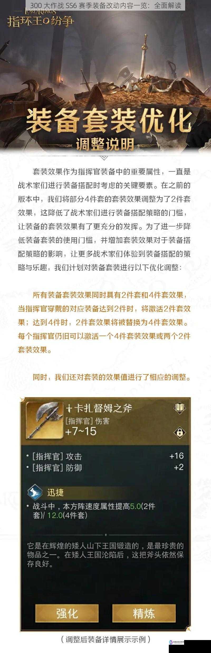 装备属性调整