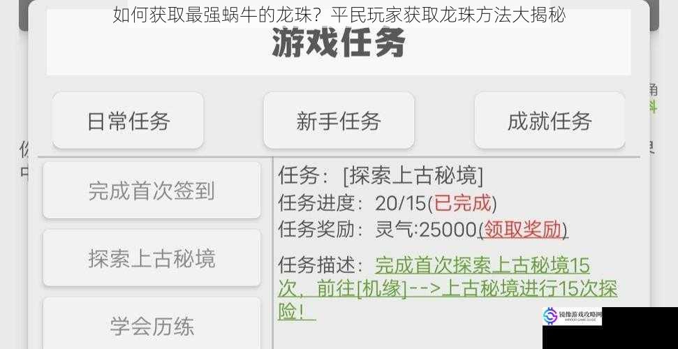 日常任务与活动