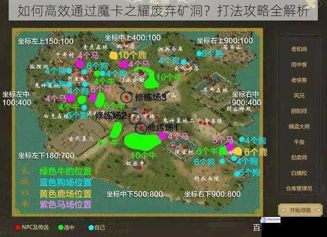 熟悉地图与怪物分布