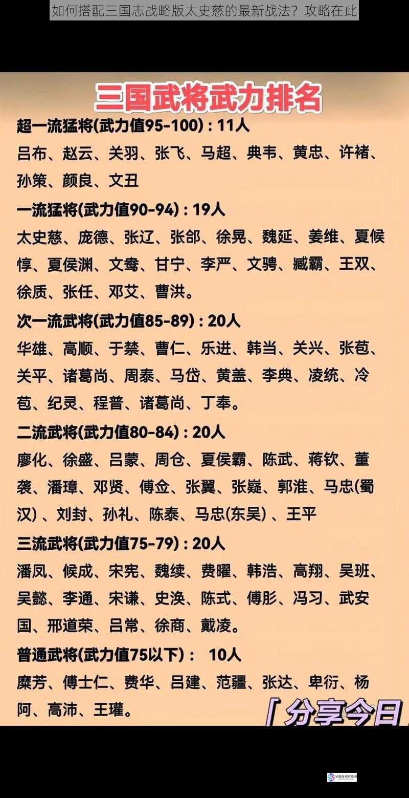 武将属性与定位