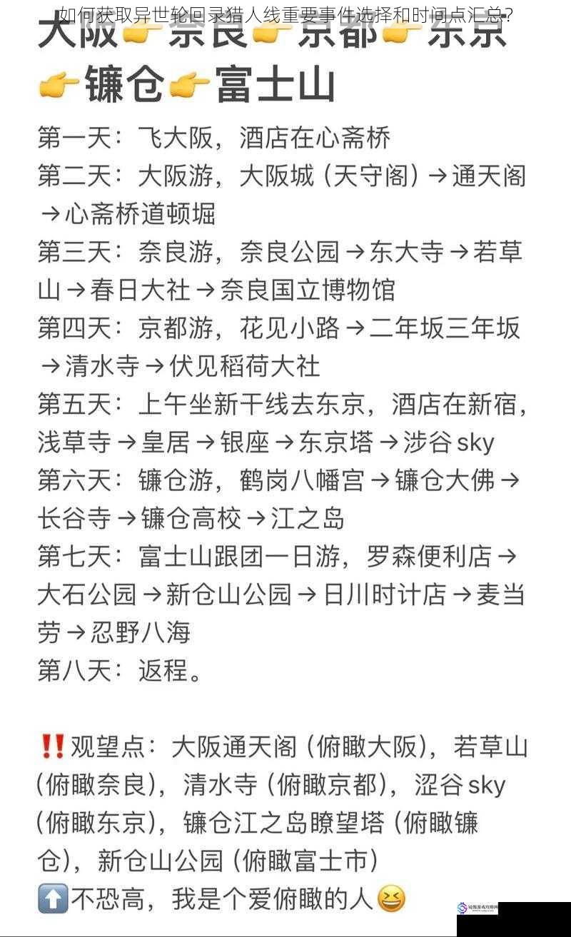 攻略指南的查阅
