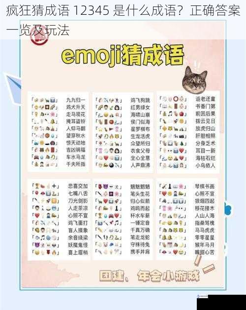 疯狂猜成语 12345 是什么成语?正确答案一览及玩法