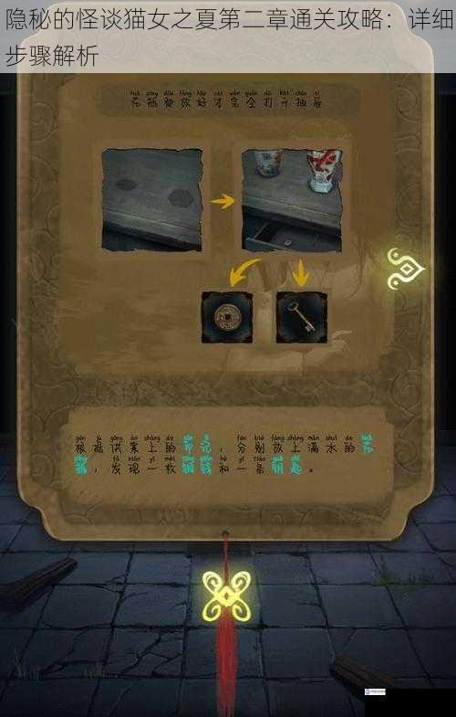 隐秘的怪谈猫女之夏第二章通关攻略:详细步骤解析
