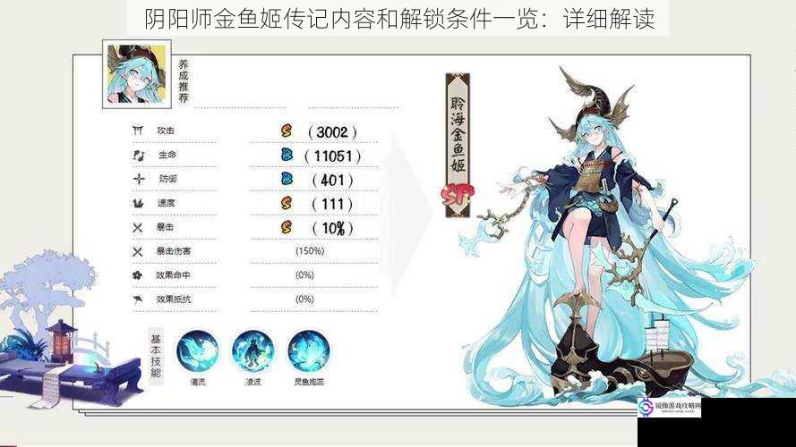 阴阳师金鱼姬传记内容和解锁条件一览:详细解读