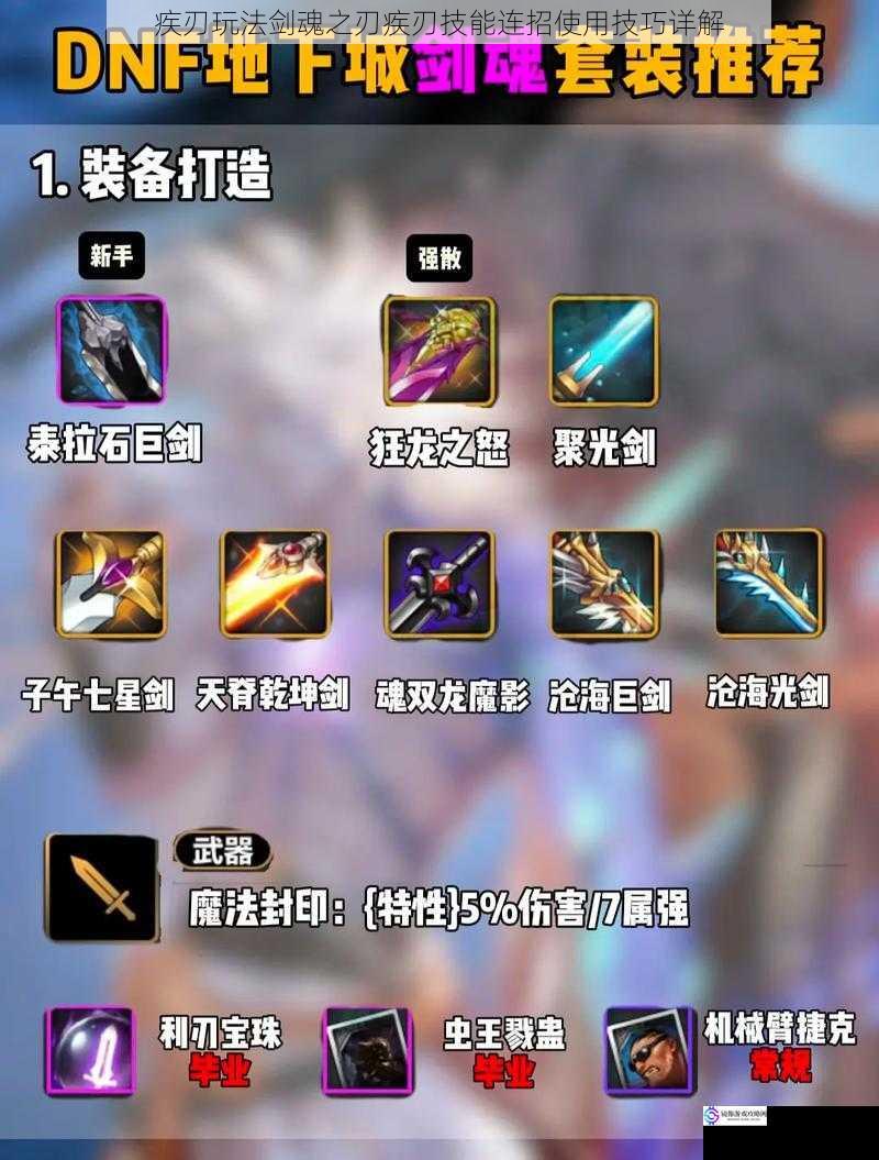 疾刃玩法剑魂之刃疾刃技能连招使用技巧详解