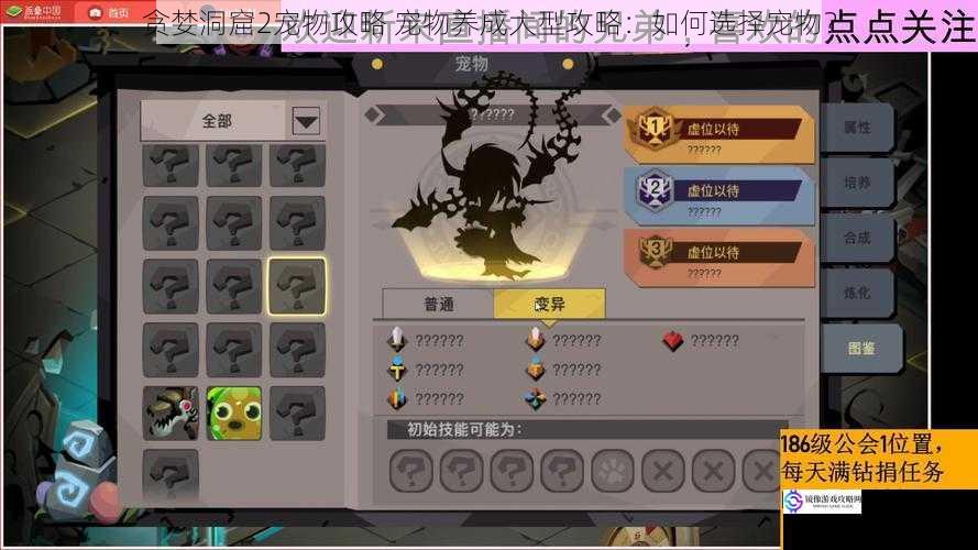 贪婪洞窟2宠物攻略 宠物养成大型攻略:如何选择宠物?