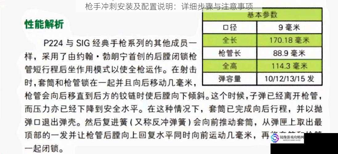 枪手冲刺安装及配置说明:详细步骤与注意事项