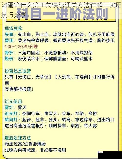 阿蛋等什么第 1 关快速通关方法详解:实用技巧分享