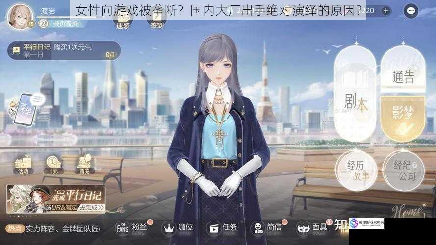 女性向游戏被垄断?国内大厂出手绝对演绎的原因?