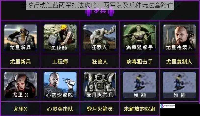 全球行动红蓝两军打法攻略:两军队及兵种玩法套路详解