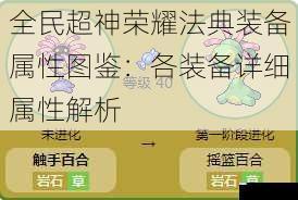 全民超神荣耀法典装备属性图鉴:各装备详细属性解析