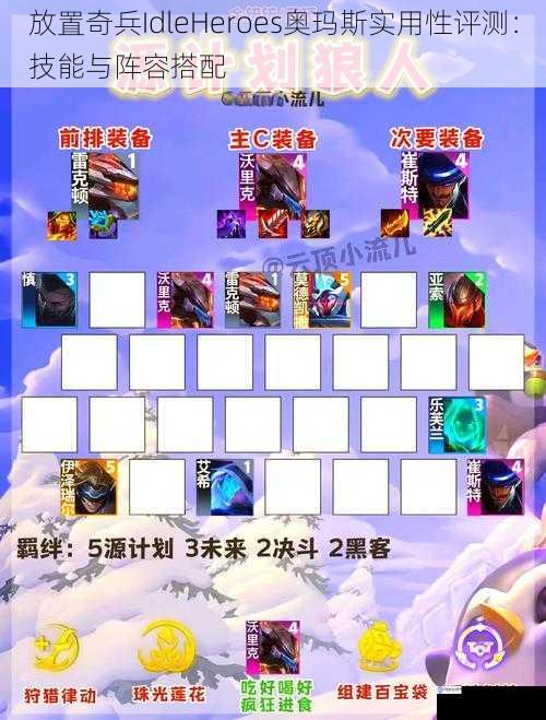 放置奇兵IdleHeroes奥玛斯实用性评测:技能与阵容搭配
