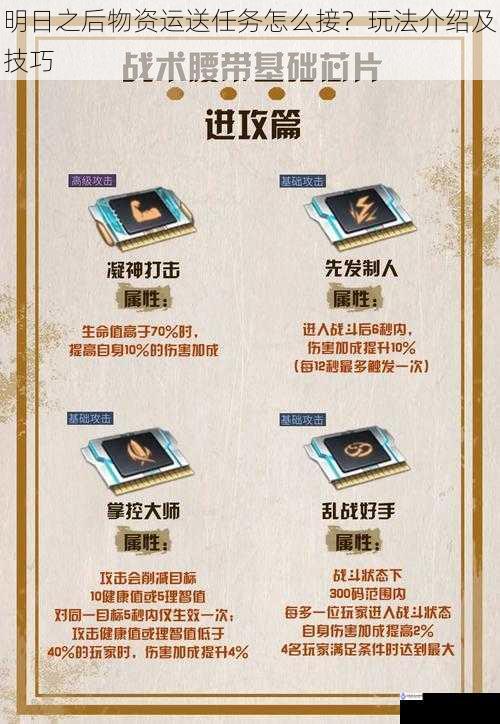 明日之后物资运送任务怎么接?玩法介绍及技巧