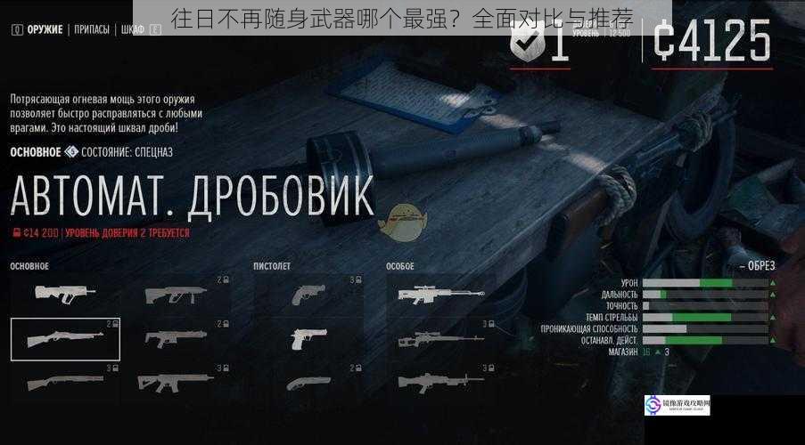 往日不再随身武器哪个最强?全面对比与推荐