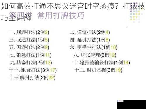 如何高效打通不思议迷宫时空裂痕?打法技巧全讲解