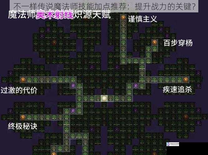 不一样传说魔法师技能加点推荐:提升战力的关键?