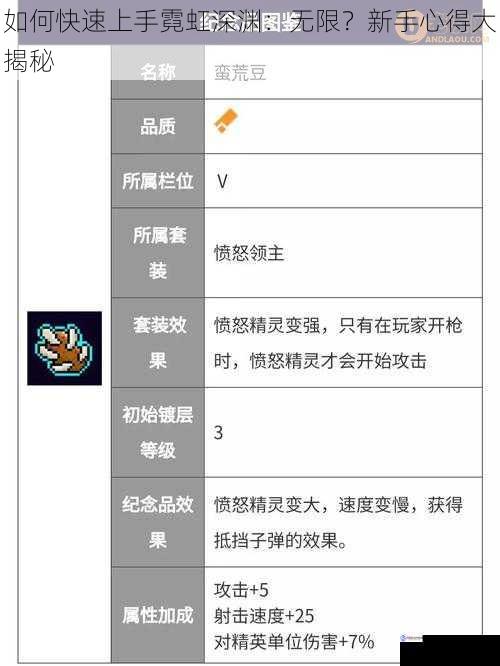 如何快速上手霓虹深渊:无限?新手心得大揭秘