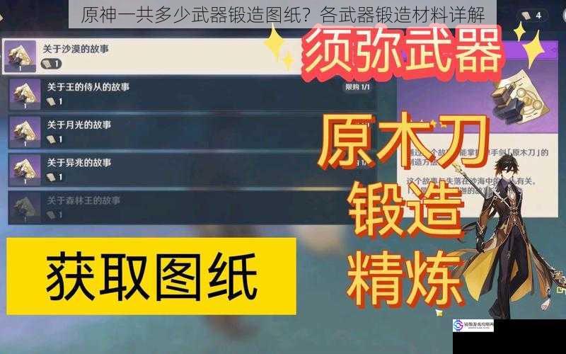 原神一共多少武器锻造图纸?各武器锻造材料详解