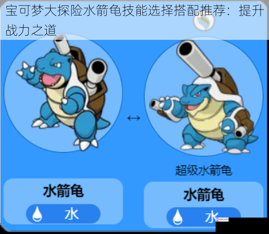 宝可梦大探险水箭龟技能选择搭配推荐:提升战力之道