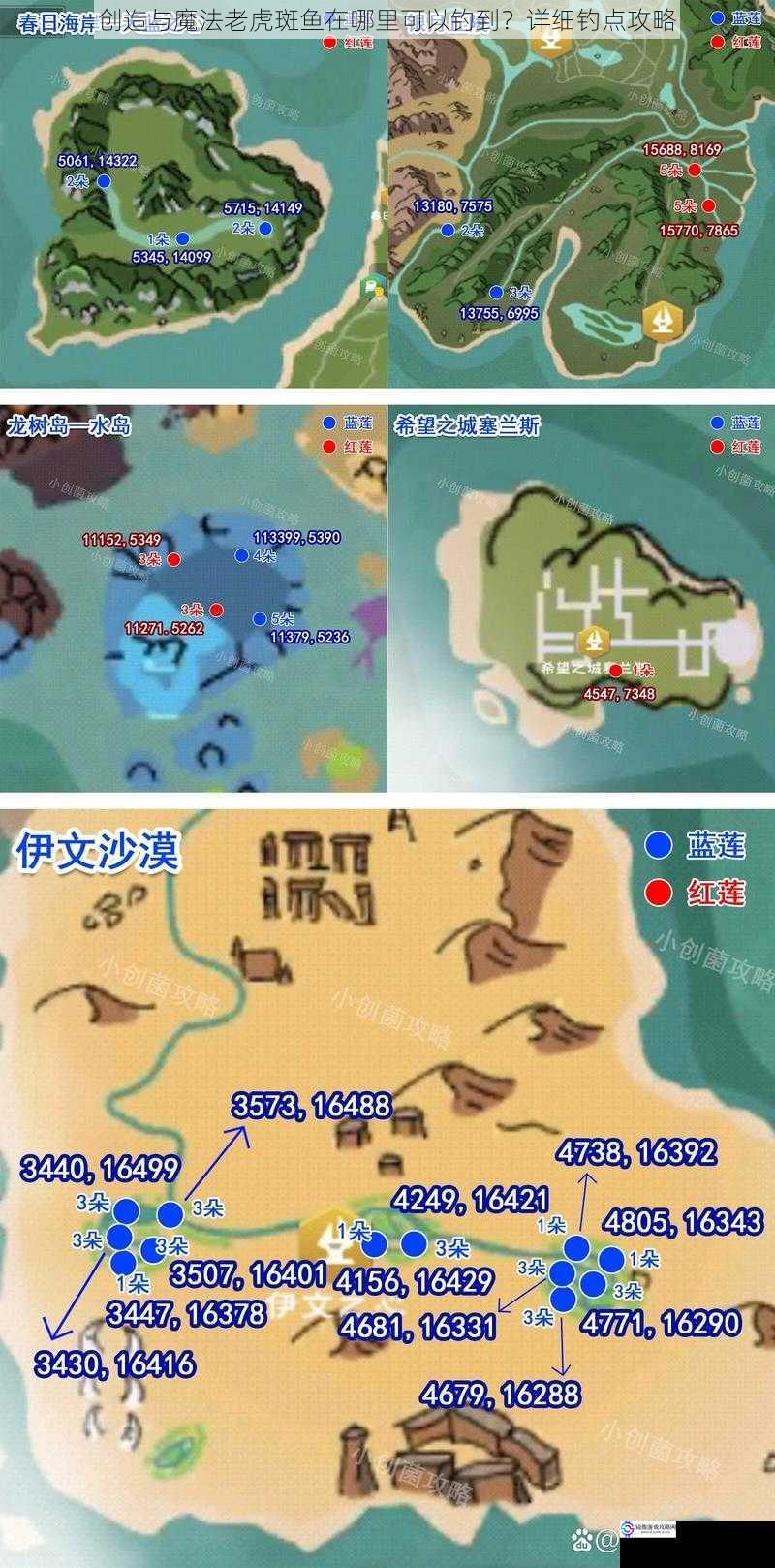 创造与魔法老虎斑鱼在哪里可以钓到?详细钓点攻略